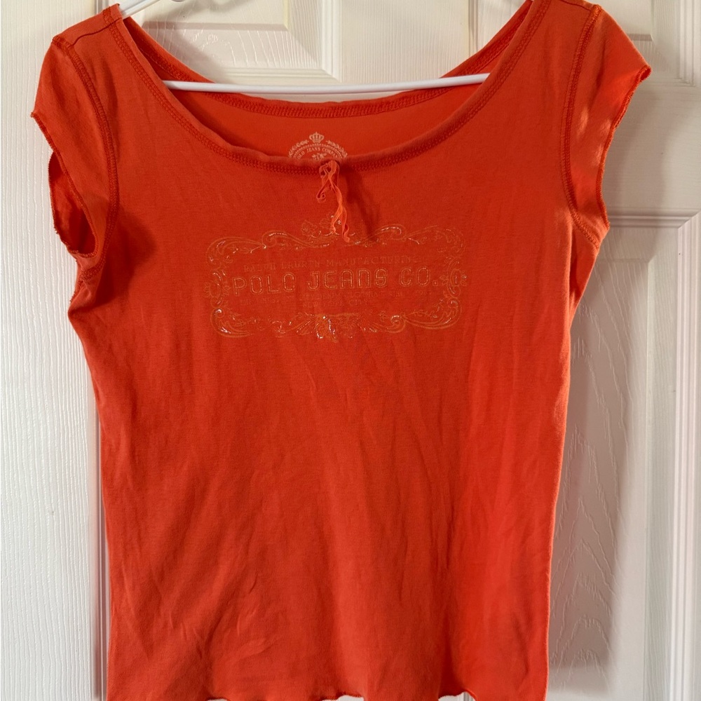 Orange Polo Jeans Co. T-Shirt